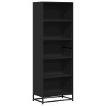 Vidaxl biblioth�que noir 60x35x170, 5 cm bois d'ing�nierie