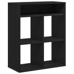 Vidaxl biblioth�que noir 66x31x80 cm bois d'ing�nierie