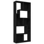 Vidaxl biblioth�que noir 67x24x161 cm bois d'ing�nierie