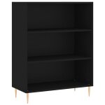 Vidaxl bibliothque noir 69, 5x32, 5x90 cm bois d'ingnierie