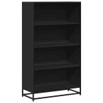 Vidaxl biblioth�que noir 80, 5x35x139 cm bois d'ing�nierie
