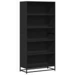 Vidaxl biblioth�que noir 80, 5x35x170, 5 cm bois d'ing�nierie