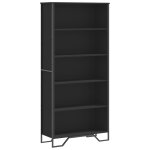 Vidaxl biblioth�que noir 80x31x169 cm bois d?ing�nierie
