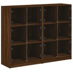 Vidaxl bibliothèque avec portes chêne marron 136x37x109 cm Vidaxl bibliothèque avec portes chêne marron 136x37x109 cm