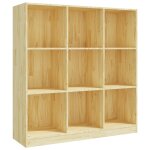 Vidaxl bibliothque / sparateur de pice 104x33, 5x110 cm pin massif