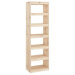 Vidaxl bibliothque / sparateur de pice 60x30x199, 5 cm pin massif