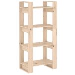 Vidaxl biblioth�que / s�parateur de pi�ce 60x35x125 cm bois massif