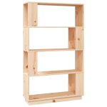 Vidaxl bibliothque / sparateur de pice 80x25x132 cm pin solide