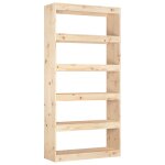Vidaxl bibliothèque / séparateur de pièce 80x30x167, 4 cm pin massif Vidaxl bibliothèque / séparateur de pièce 80x30x167, 4 cm pin massif