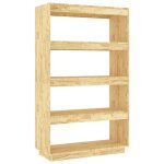 Vidaxl biblioth�que / s�parateur de pi�ce 80x35x135cm bois de pin massif