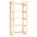 Vidaxl bibliothque / sparateur de pice 80x35x160 cm bois massif