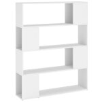 Vidaxl biblioth�que / s�parateur de pi�ce blanc 100x24x124 cm