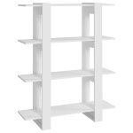 Vidaxl biblioth�que / s�parateur de pi�ce blanc 100x30x123, 5 cm