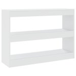 Vidaxl biblioth�que / s�parateur de pi�ce blanc 100x30x72 cm