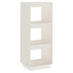 Vidaxl bibliothque / sparateur de pice blanc 40x35x103 cm pin massif
