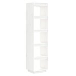 Vidaxl biblioth�que / s�parateur de pi�ce blanc 40x35x167 cm pin solide