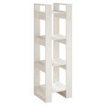 Vidaxl biblioth�que / s�parateur de pi�ce blanc 41x35x125 cm pin solide