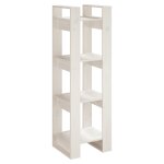 Vidaxl bibliothque / sparateur de pice blanc 41x35x125 cm pin solide