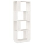 Vidaxl bibliothèque / séparateur de pièce blanc 51x25x132 cm pin massif Vidaxl bibliothèque / séparateur de pièce blanc 51x25x132 cm pin massif