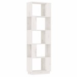 Vidaxl biblioth�que / s�parateur de pi�ce blanc 51x25x163, 5cm pin solide