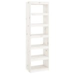Vidaxl biblioth�que / s�parateur de pi�ce blanc 60x30x199, 5cm pin massif