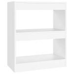Vidaxl bibliothque / sparateur de pice blanc 60x30x72 cm