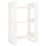 Vidaxl bibliothque / sparateur de pice blanc 60x35x91 cm bois de pin