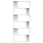 Vidaxl biblioth�que / s�parateur de pi�ce blanc bois d'ing�nierie