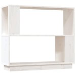 Vidaxl bibliothèque / séparateur de pièce blanc 80x25x70 cm pin solide Vidaxl bibliothèque / séparateur de pièce blanc 80x25x70 cm pin solide