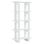Vidaxl bibliothque / sparateur de pice blanc bois d'ingnierie