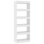 Vidaxl biblioth�que / s�parateur de pi�ce blanc bois d'ing�nierie
