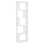 Vidaxl biblioth�que / s�parateur de pi�ce blanc bois d?ing�nierie
