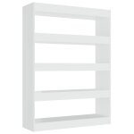 Vidaxl bibliothèque / séparateur de pièce blanc brillant 100x30x135 cm Vidaxl bibliothèque / séparateur de pièce blanc brillant 100x30x135 cm