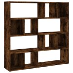 Vidaxl bibliothque / sparateur de pice chne fum 105x24x102 cm