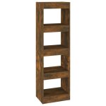 Vidaxl biblioth�que / s�parateur de pi�ce ch�ne fum� 40x30x135 cm