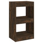 Vidaxl biblioth�que / s�parateur de pi�ce ch�ne fum� 40x30x72 cm