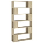 Vidaxl biblioth�que / s�parateur de pi�ce ch�ne sonoma 100x24x188 cm