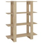 Vidaxl biblioth�que / s�parateur de pi�ce ch�ne sonoma 100x30x123, 5 cm