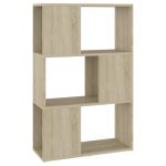 Vidaxl biblioth�que / s�parateur de pi�ce ch�ne sonoma 60x24x94 cm