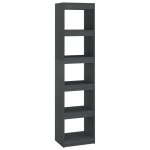 Vidaxl biblioth�que / s�parateur de pi�ce gris 40x30x167, 5 cm pin massif