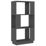 Vidaxl biblioth�que / s�parateur de pi�ce gris 51x25x101 cm pin massif