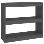Vidaxl bibliothèque / séparateur de pièce gris 80x30x71, 5 cm pin massif Vidaxl bibliothèque / séparateur de pièce gris 80x30x71, 5 cm pin massif