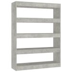 Vidaxl bibliothèque / séparateur de pièce gris béton 100x30x135 cm Vidaxl bibliothèque / séparateur de pièce gris béton 100x30x135 cm