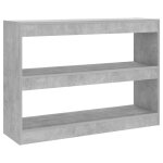 Vidaxl biblioth�que / s�parateur de pi�ce gris b�ton 100x30x72 cm