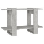 Vidaxl bibliothque / sparateur de pice gris bton 80x30x51 cm