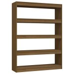 Vidaxl bibliothque / sparateur de pice marron miel 100x30x135, 5cm pin