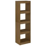 Vidaxl bibliothque / sparateur de pice marron miel 40x30x135, 5 cm pin