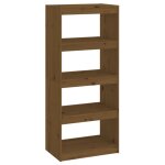 Vidaxl biblioth�que / s�parateur de pi�ce marron miel 60x30x135, 5 cm pin