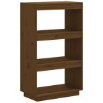 Vidaxl biblioth�que / s�parateur de pi�ce marron miel 60x35x103 cm pin