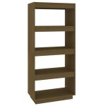 Vidaxl biblioth�que / s�parateur de pi�ce marron miel 60x35x135 cm pin